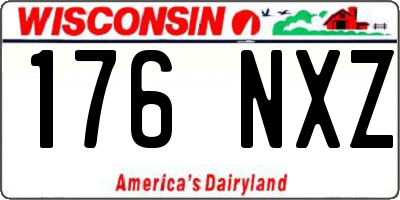 WI license plate 176NXZ