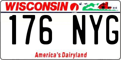 WI license plate 176NYG