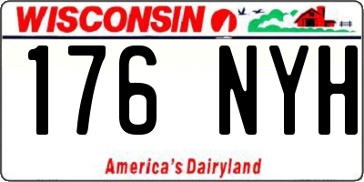 WI license plate 176NYH