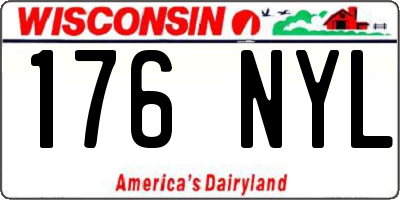 WI license plate 176NYL