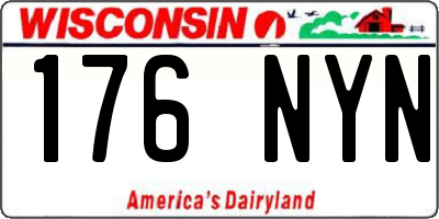 WI license plate 176NYN