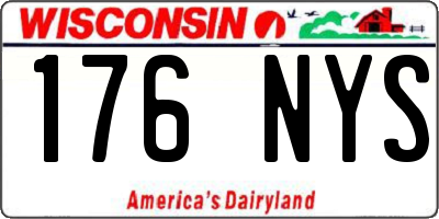 WI license plate 176NYS