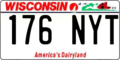 WI license plate 176NYT