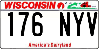 WI license plate 176NYV