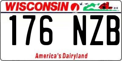 WI license plate 176NZB