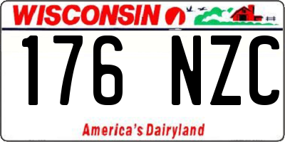 WI license plate 176NZC