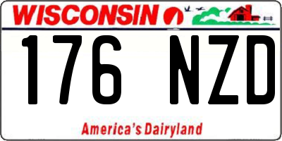 WI license plate 176NZD