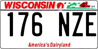 WI license plate 176NZE