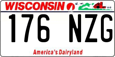 WI license plate 176NZG