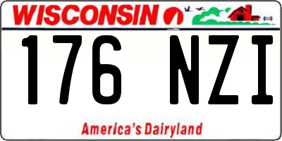 WI license plate 176NZI