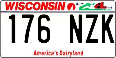 WI license plate 176NZK