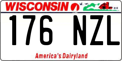 WI license plate 176NZL