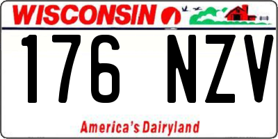 WI license plate 176NZV