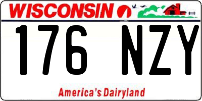 WI license plate 176NZY