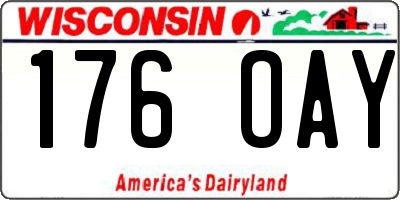 WI license plate 176OAY