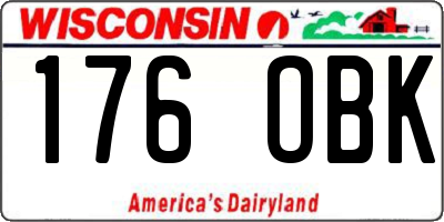 WI license plate 176OBK
