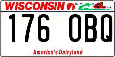 WI license plate 176OBQ