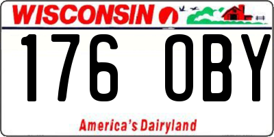 WI license plate 176OBY