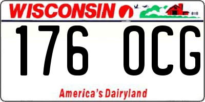 WI license plate 176OCG