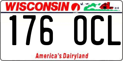 WI license plate 176OCL