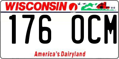 WI license plate 176OCM