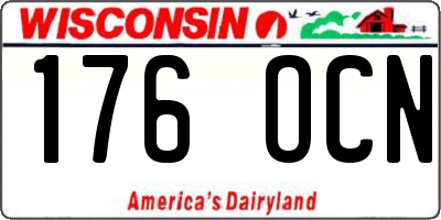 WI license plate 176OCN