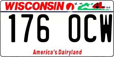 WI license plate 176OCW
