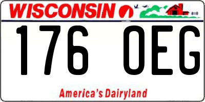WI license plate 176OEG