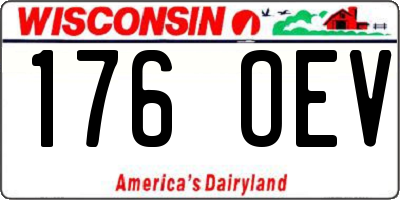 WI license plate 176OEV