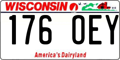 WI license plate 176OEY