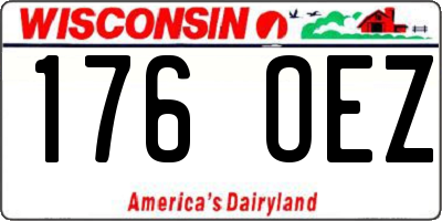 WI license plate 176OEZ