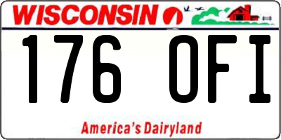 WI license plate 176OFI