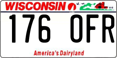WI license plate 176OFR