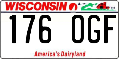 WI license plate 176OGF