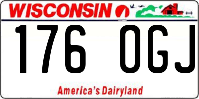 WI license plate 176OGJ