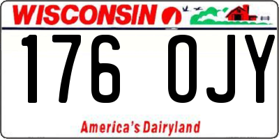 WI license plate 176OJY