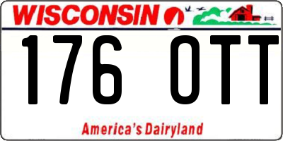 WI license plate 176OTT