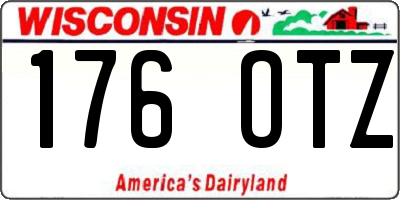 WI license plate 176OTZ