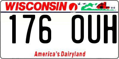 WI license plate 176OUH