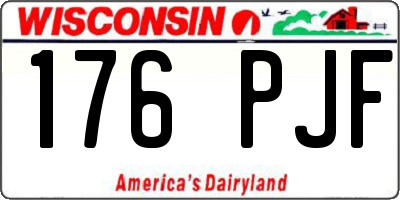 WI license plate 176PJF