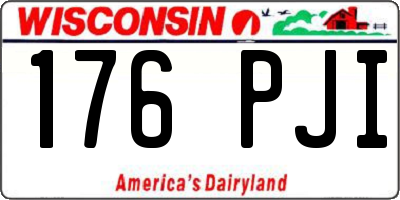 WI license plate 176PJI