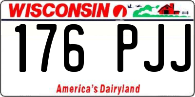 WI license plate 176PJJ