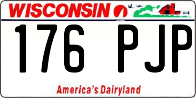 WI license plate 176PJP