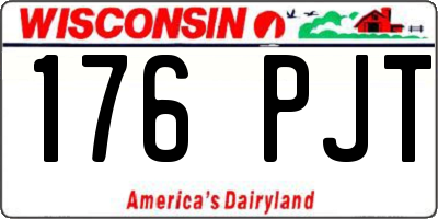 WI license plate 176PJT