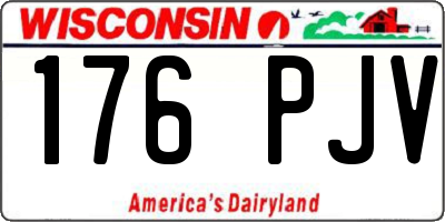 WI license plate 176PJV