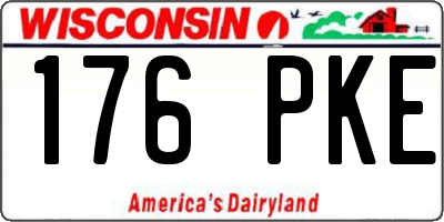 WI license plate 176PKE
