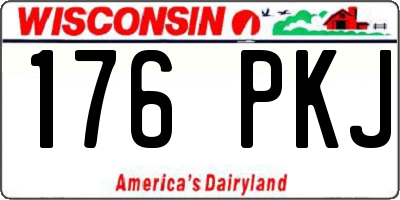 WI license plate 176PKJ