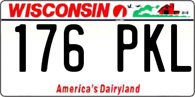 WI license plate 176PKL