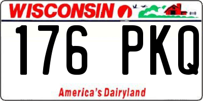 WI license plate 176PKQ