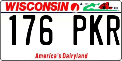 WI license plate 176PKR